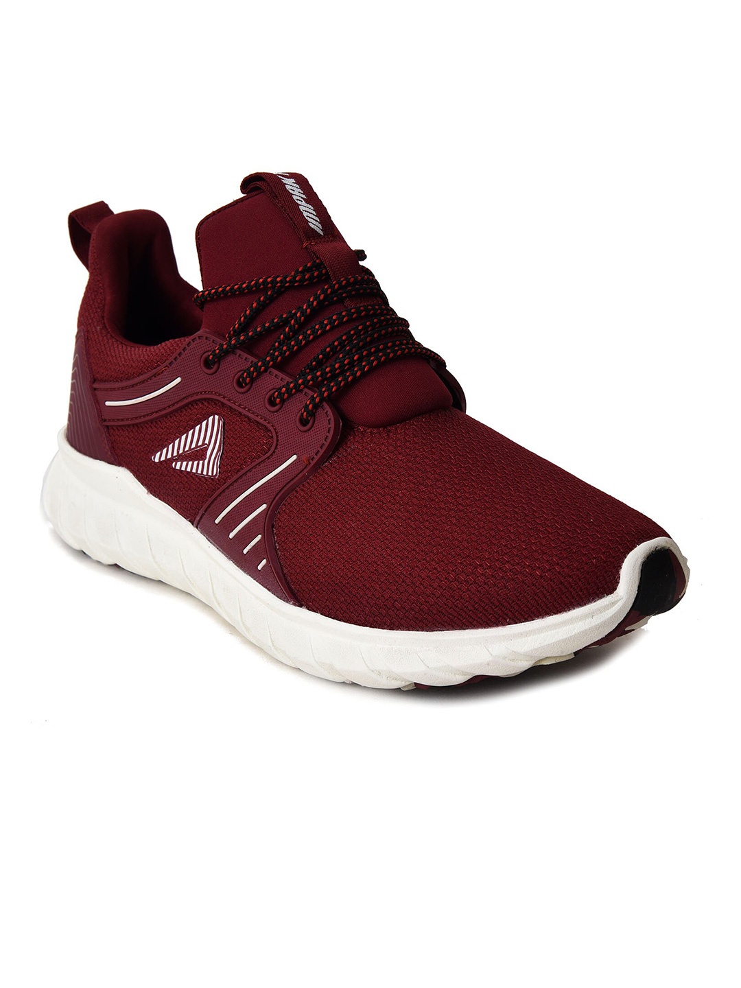 

IMPAKTO Men Mesh Running Non-Marking Shoes, Maroon