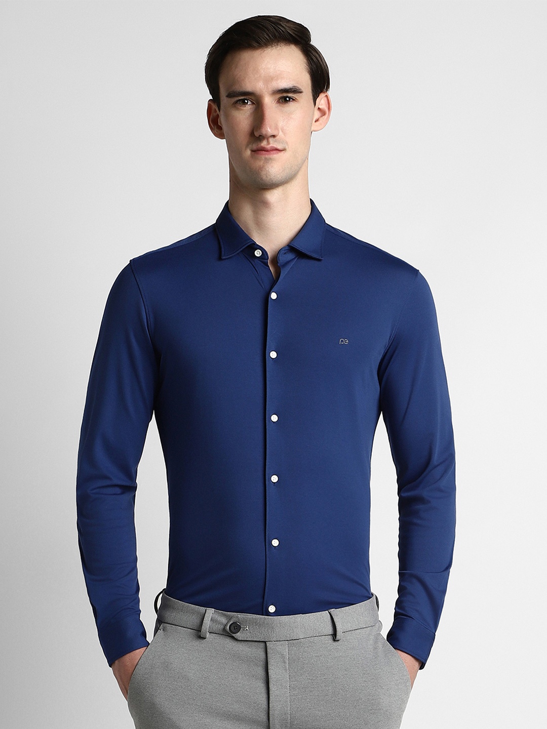 

Peter England Men Slim Fit Casual Shirt, Blue
