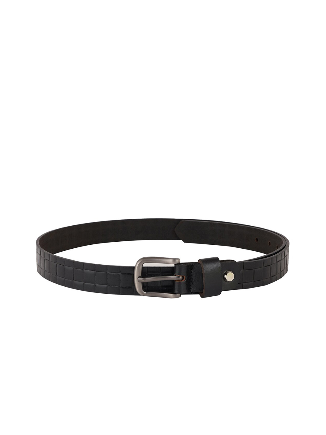 

Style Shoes Women Textured Leather Belt, Black