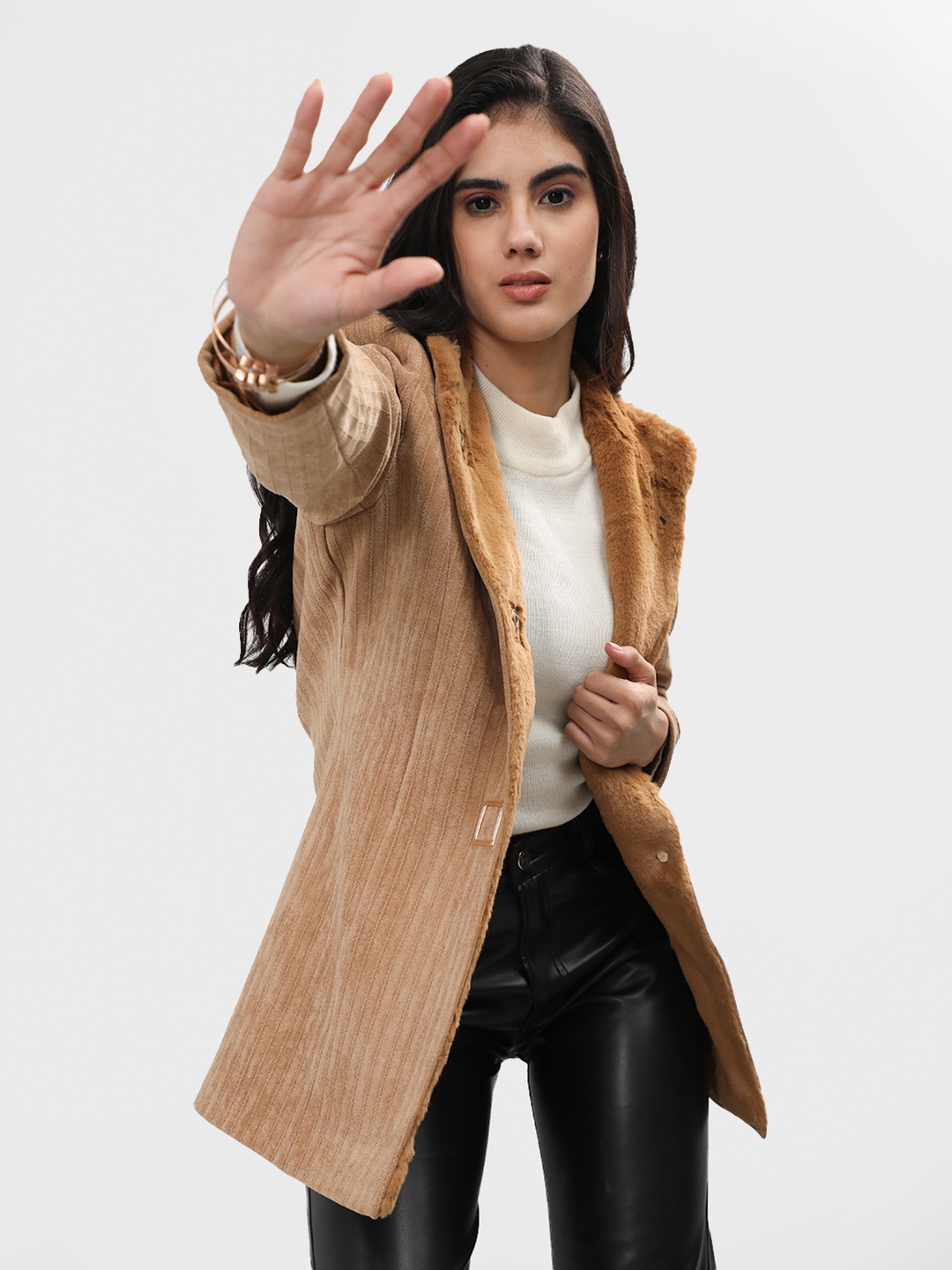 

LURE URBAN Women Pea Coats, Brown