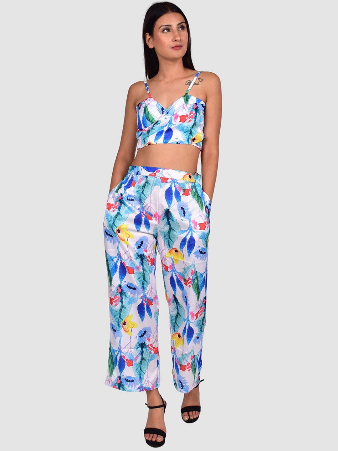 

Rajoria Instyle Women Digital Printed Swimwear Set, Blue