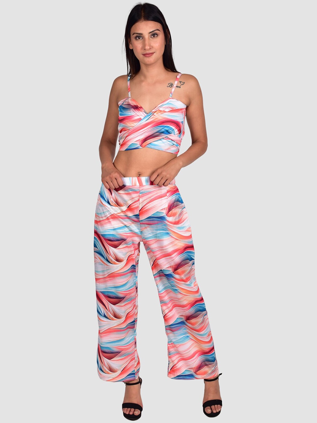 

Rajoria Instyle Women Digital Printed Swimwear Set, Pink
