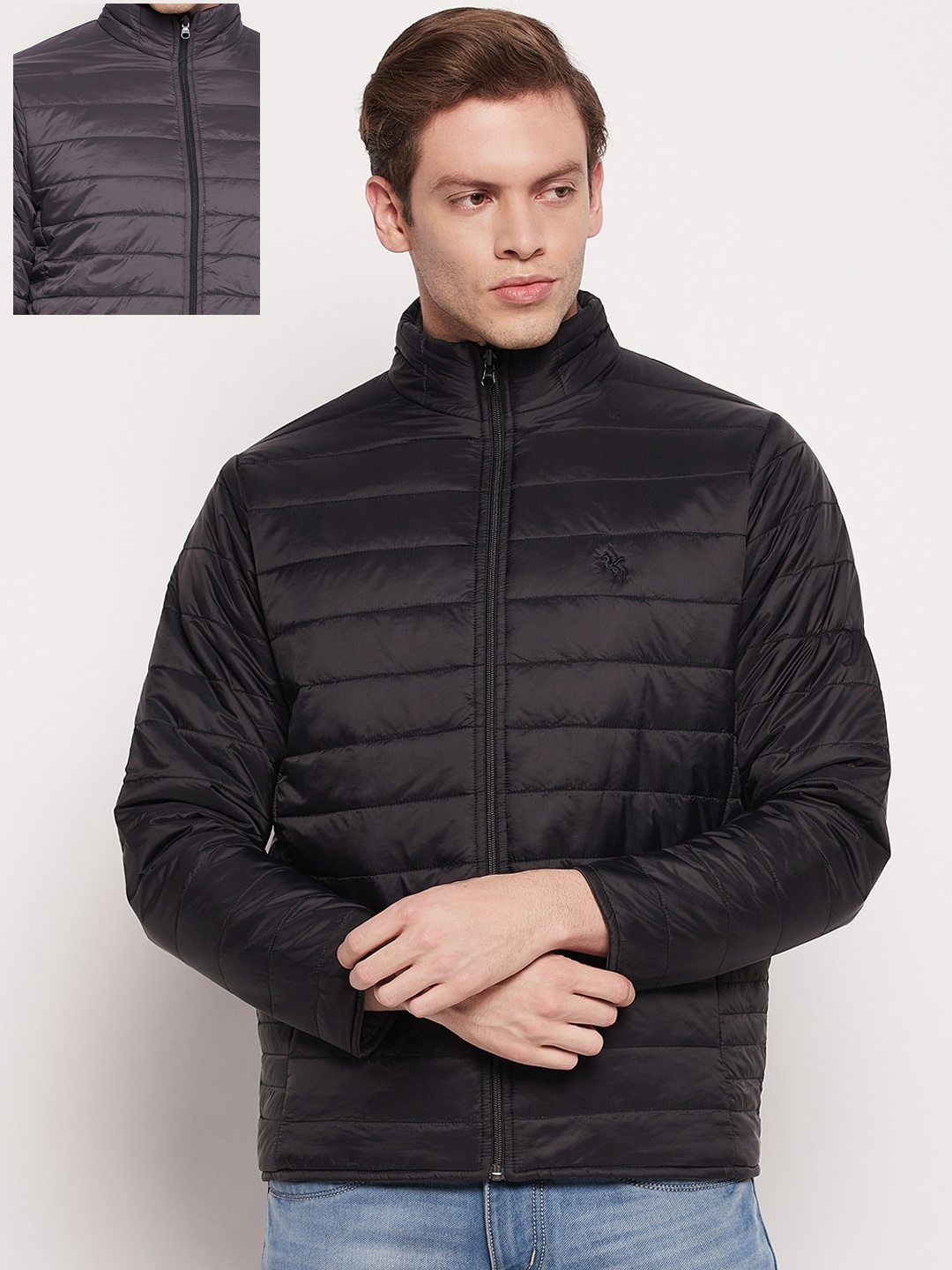 

Cantabil Reversible Padded Jacket, Black
