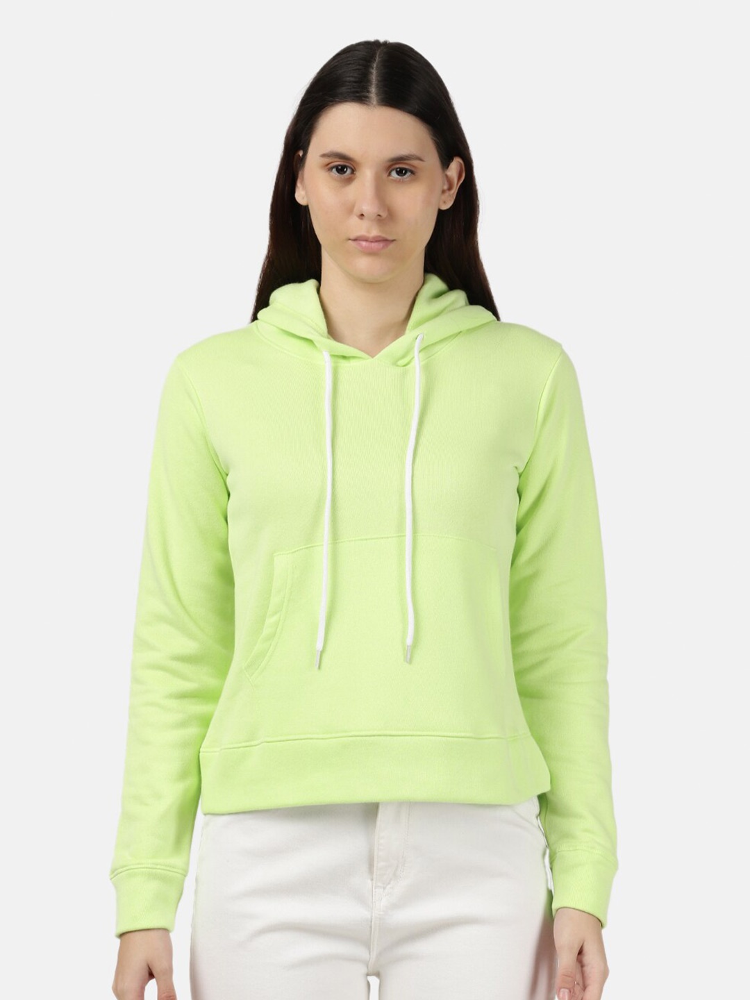 

BEVERLY BLUES Hooded Pullover Sweatshirt, Lime green