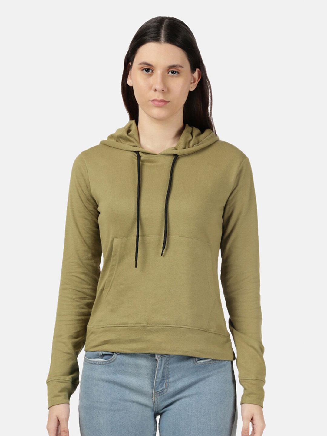 

BEVERLY BLUES Hooded Pullover Sweatshirt, Olive