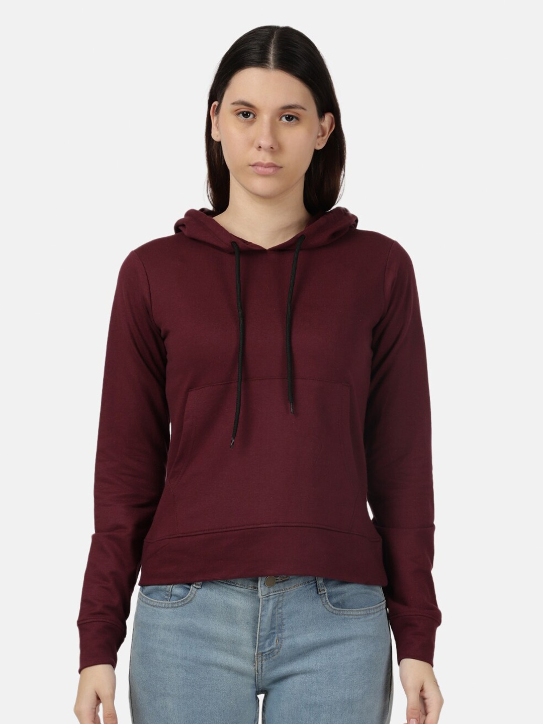 

BEVERLY BLUES Hooded Pullover Sweatshirt, Maroon