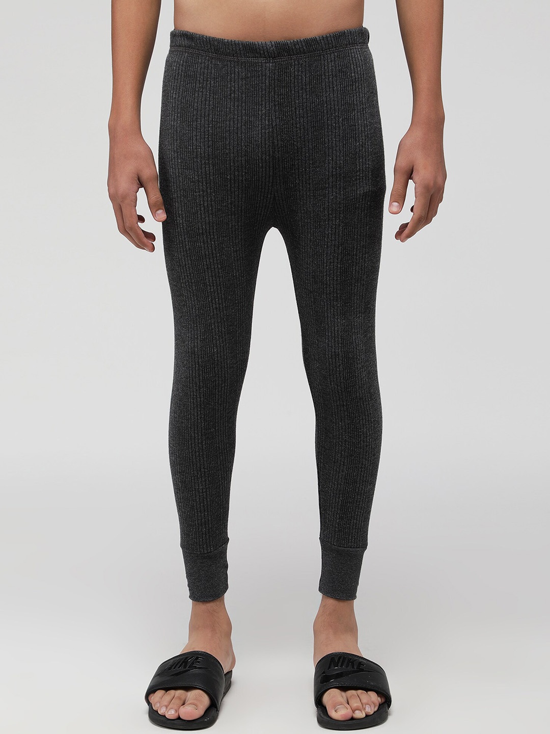 

SPORTO Unisex Kids Ribbed Thermal Bottoms, Black