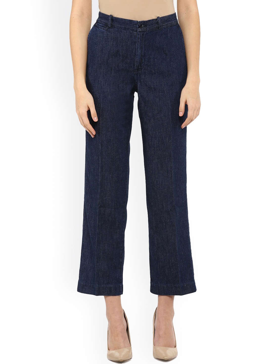 

Polo Ralph Lauren Women Bootcut High-Rise Cotton Jeans, Blue