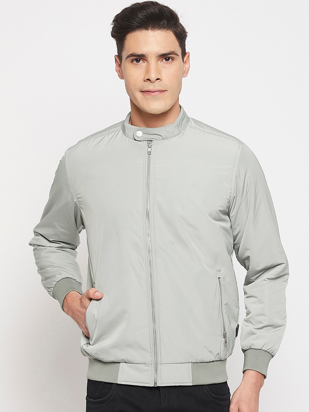 

Okane Men Plus Size Lightweight Bomber Jacket, Green