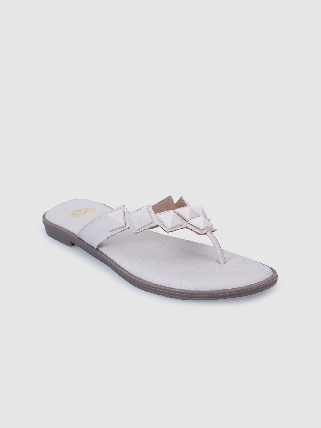 

Sole To Soul Women Textured Open Toe Flats, Beige