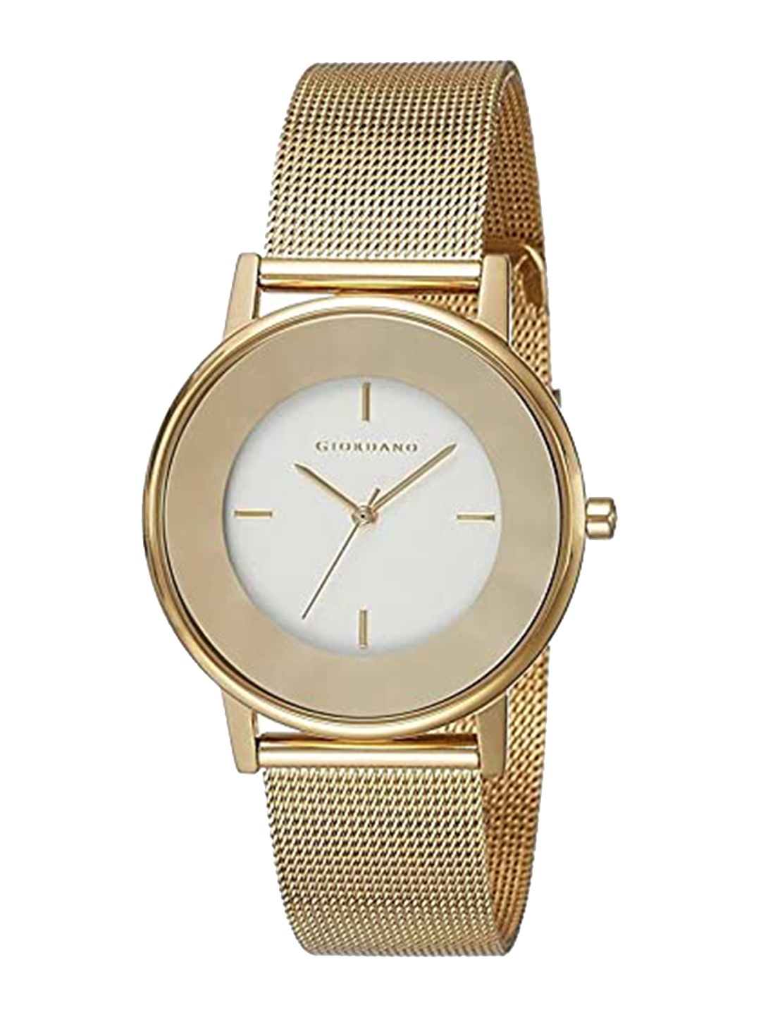 

GIORDANO Women Embellished Dial & Bracelet Style Straps Analogue Watch, Gold