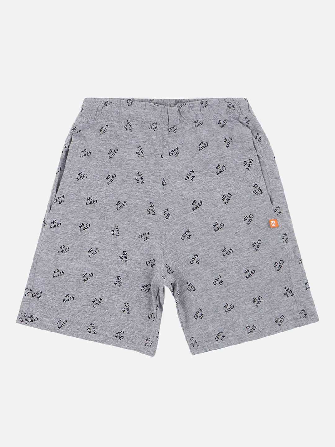 

Bodycare Kids Boys Typography Printed Shorts, Grey