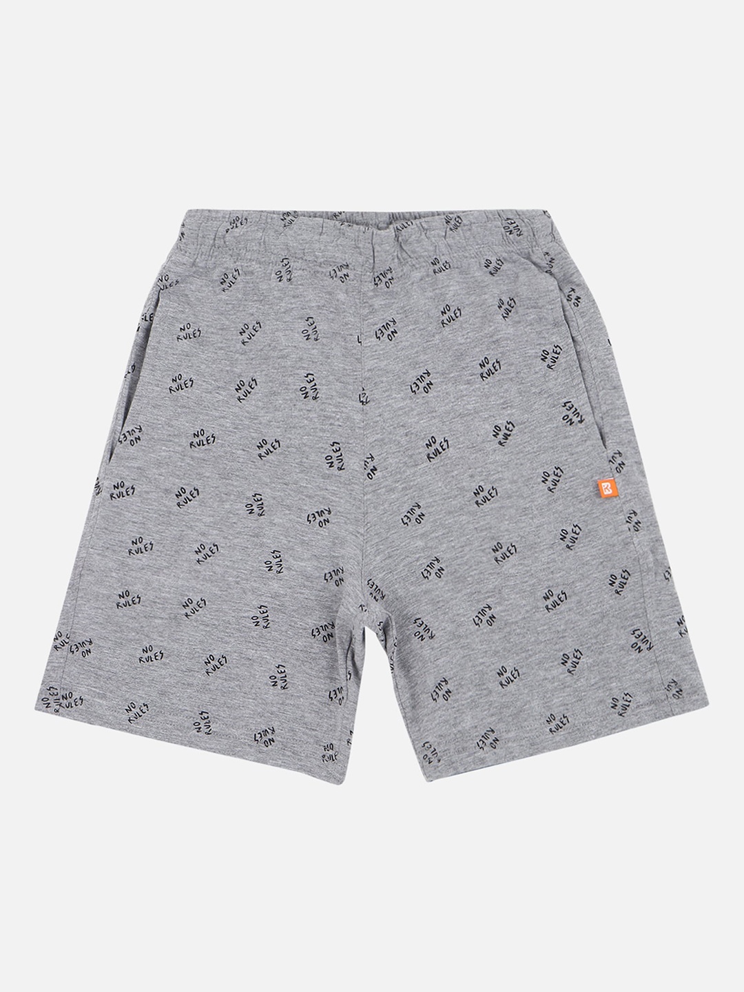 

Bodycare Kids Boys Typography Printed Shorts, Grey
