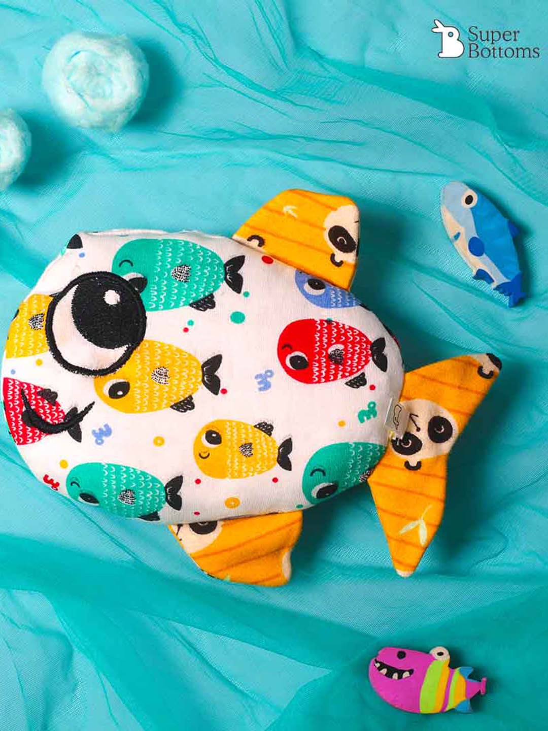 

SuperBottoms Fish Soft Toy, Off white
