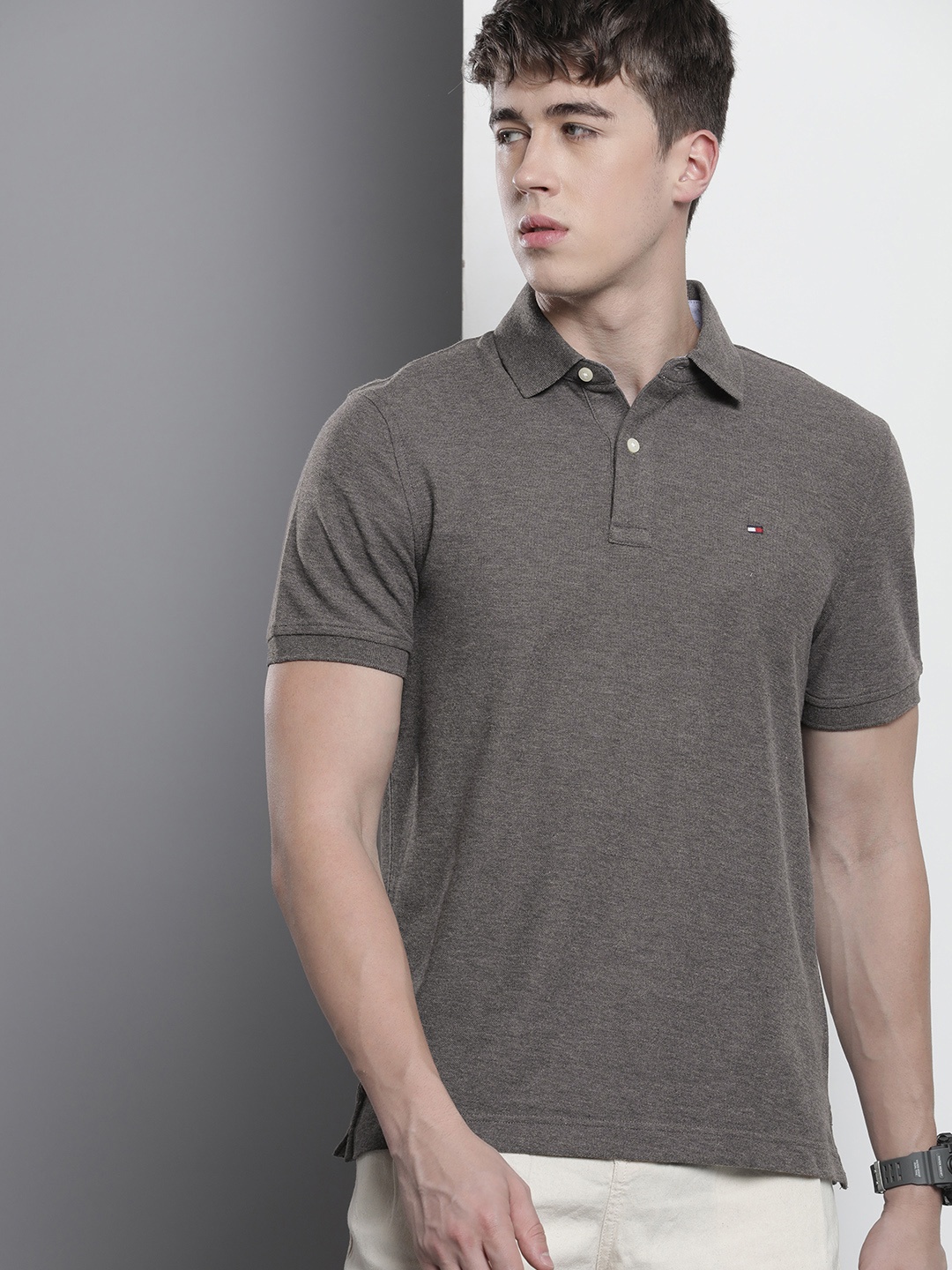 

Tommy Hilfiger Polo Collar T-shirt, Grey
