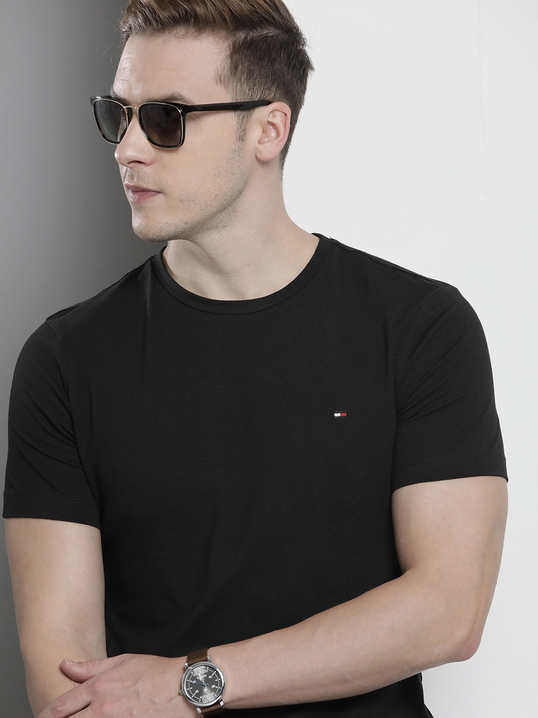 

Tommy Hilfiger Men Slim Fit T-shirt, Black