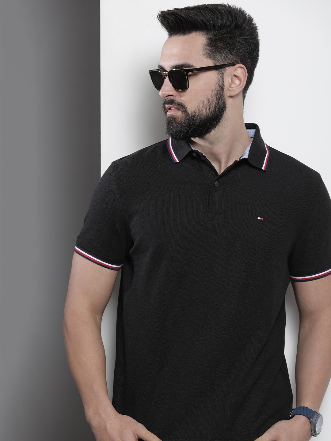 

Tommy Hilfiger Men Quick Drying T-shirt, Black