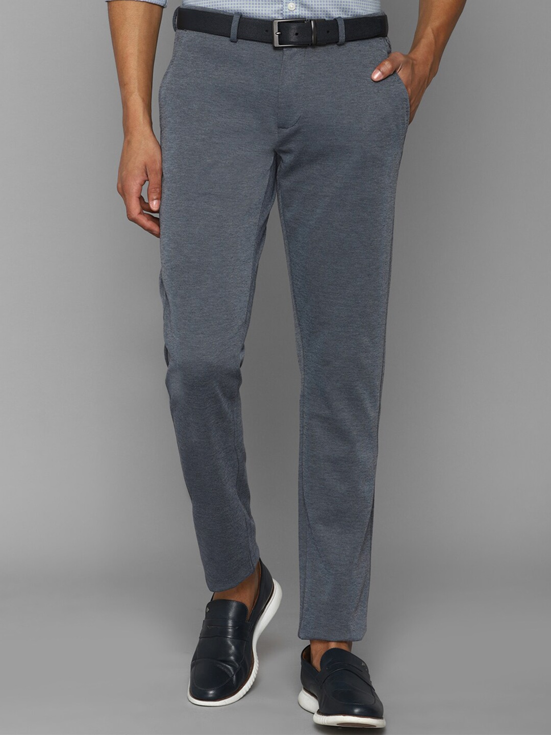 

Allen Solly Men Slim Fit Trousers, Grey
