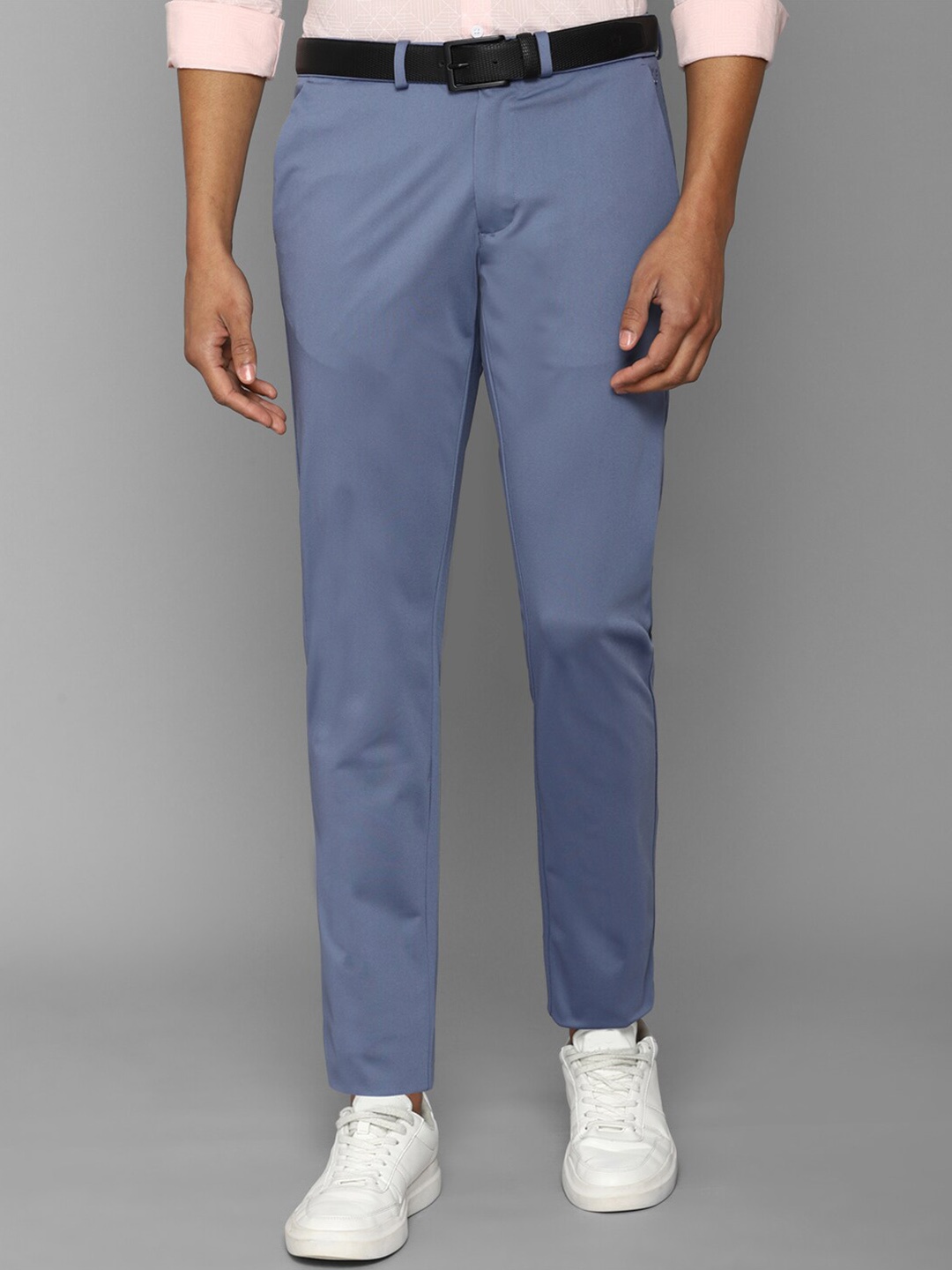 

Allen Solly Men Slim Fit Trousers, Blue