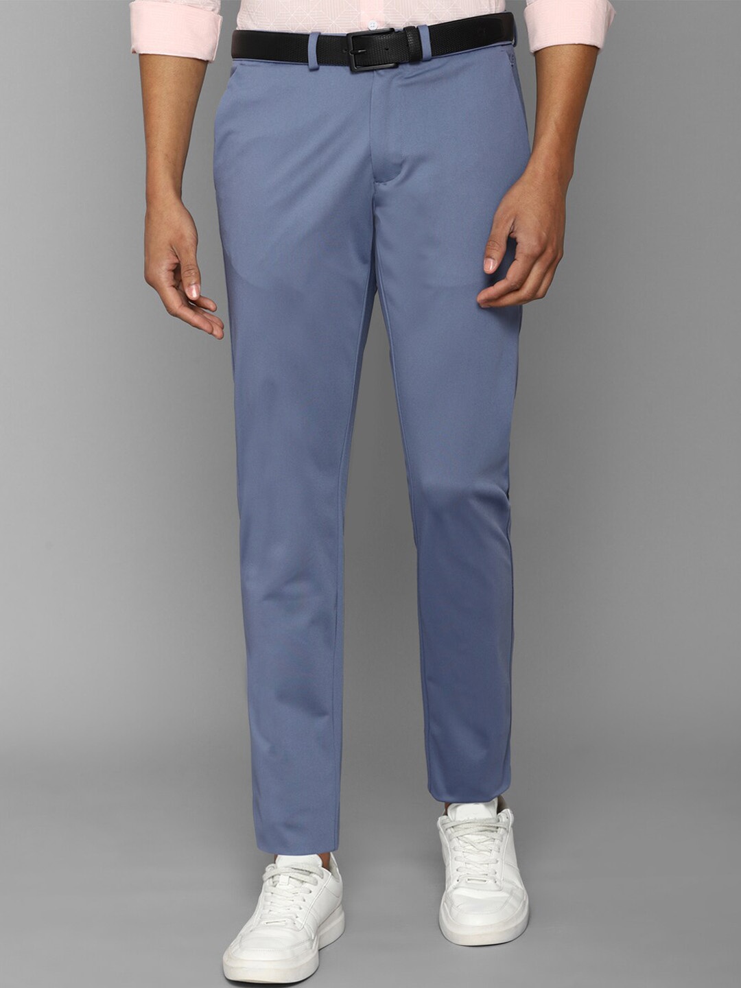 

Allen Solly Men Slim Fit Trousers, Blue