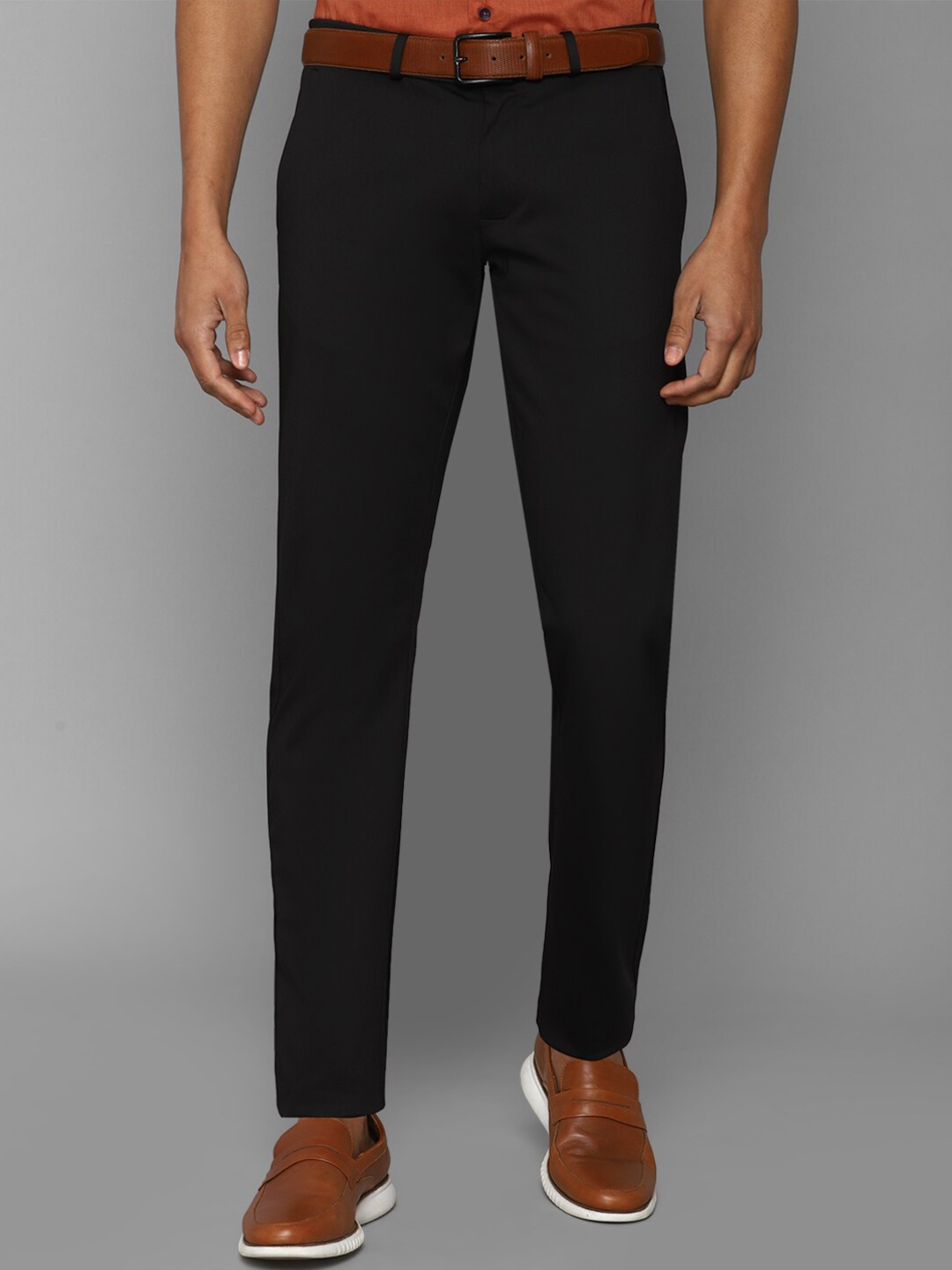 

Allen Solly Men Slim Fit Trousers, Black