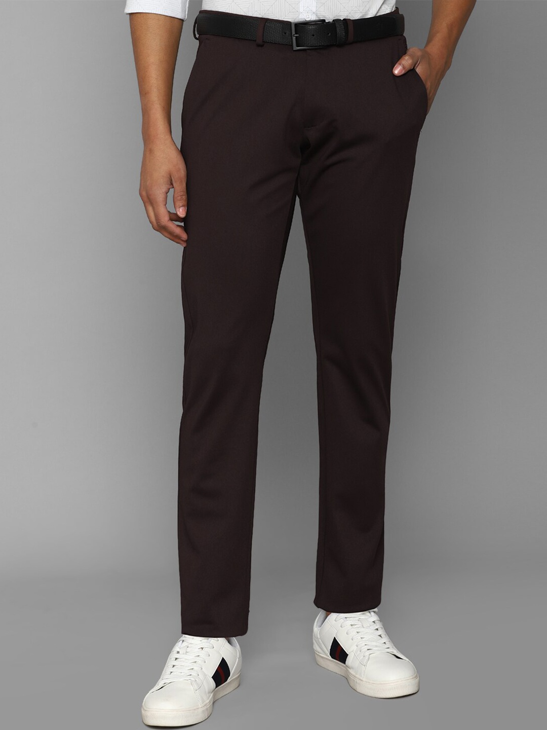 

Allen Solly Men Brown Slim Fit Trousers