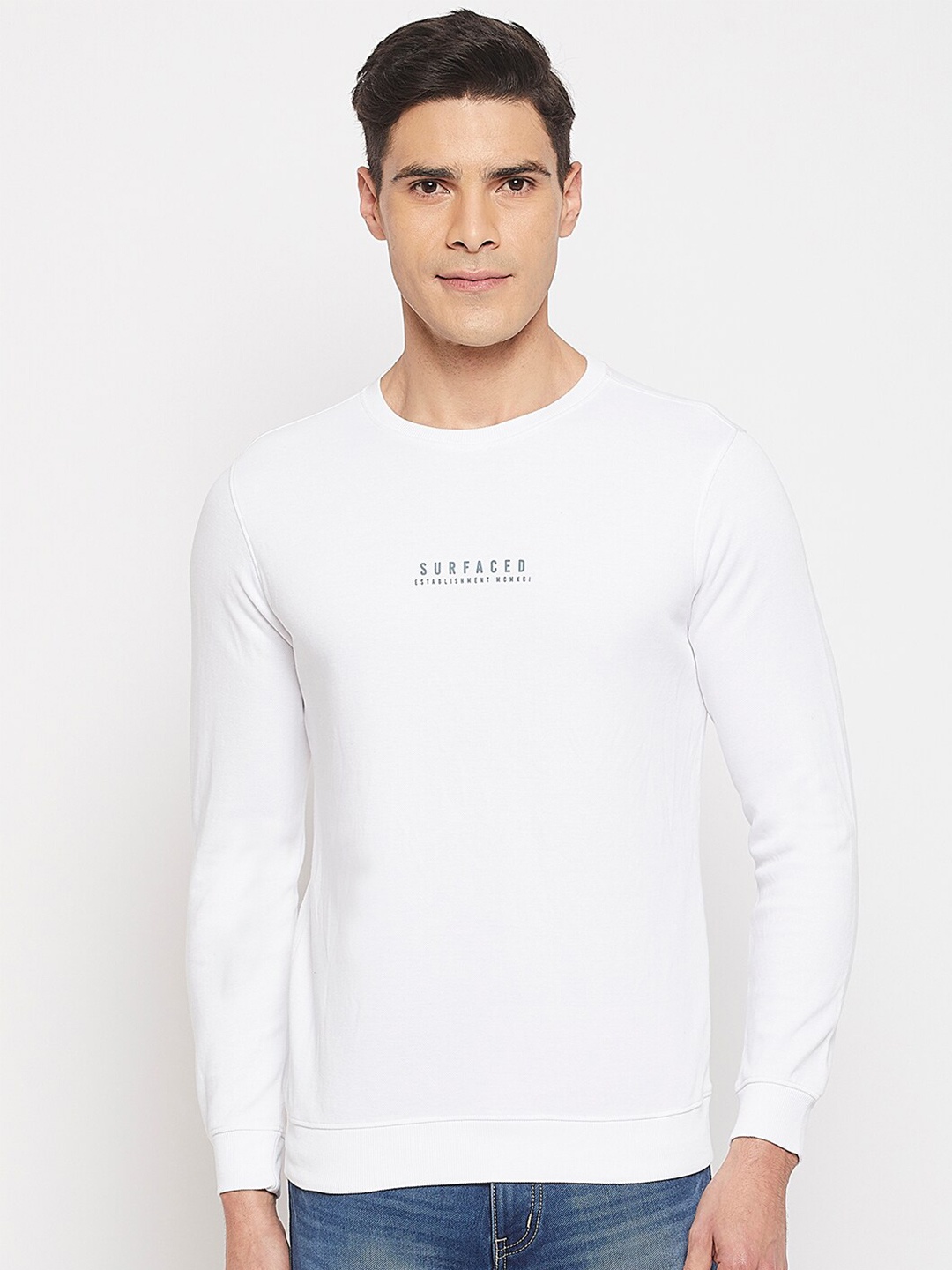 

Octave Men Pure Cotton T-shirt, White