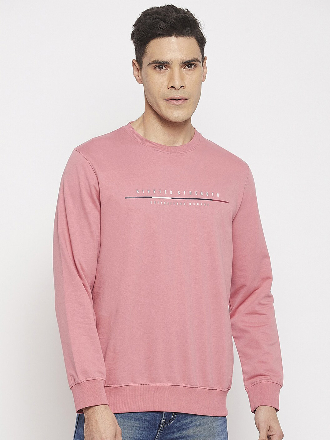 

Octave Men Cotton T-shirt, Pink