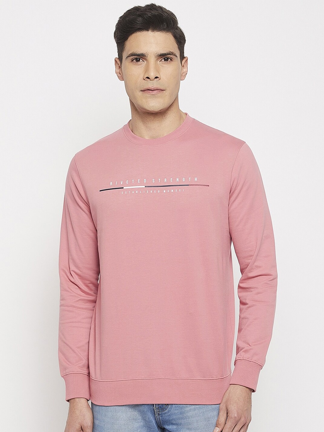 

Octave Men Cotton T-shirt, Pink