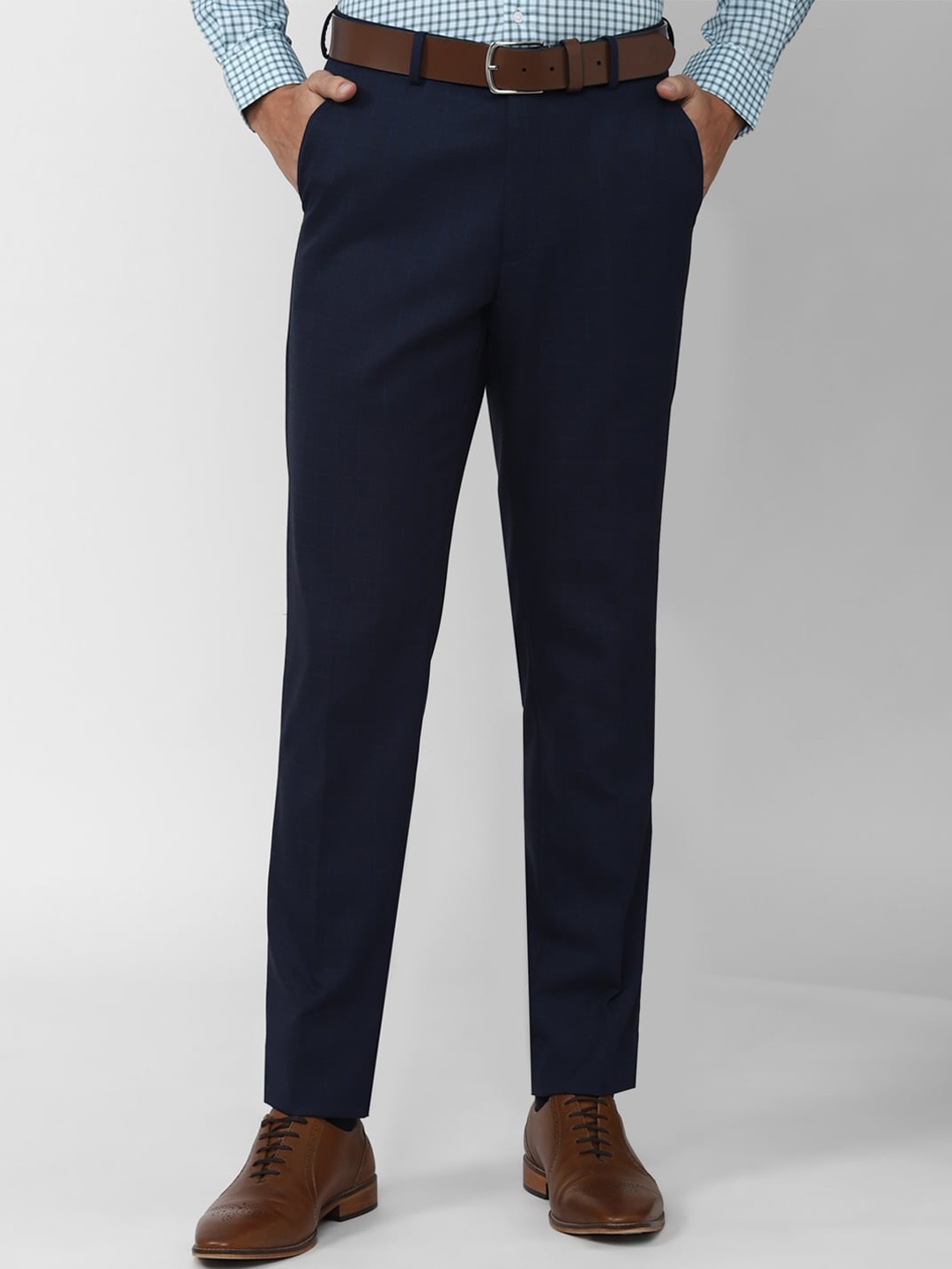 

Van Heusen Men Formal Trousers, Navy blue