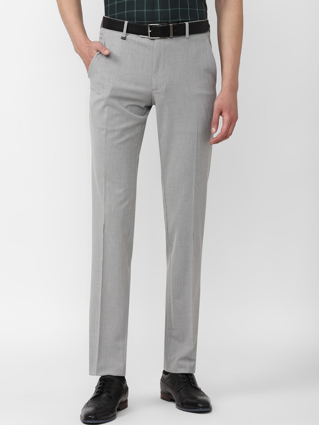 

Van Heusen Men Slim Fit Trousers, Grey