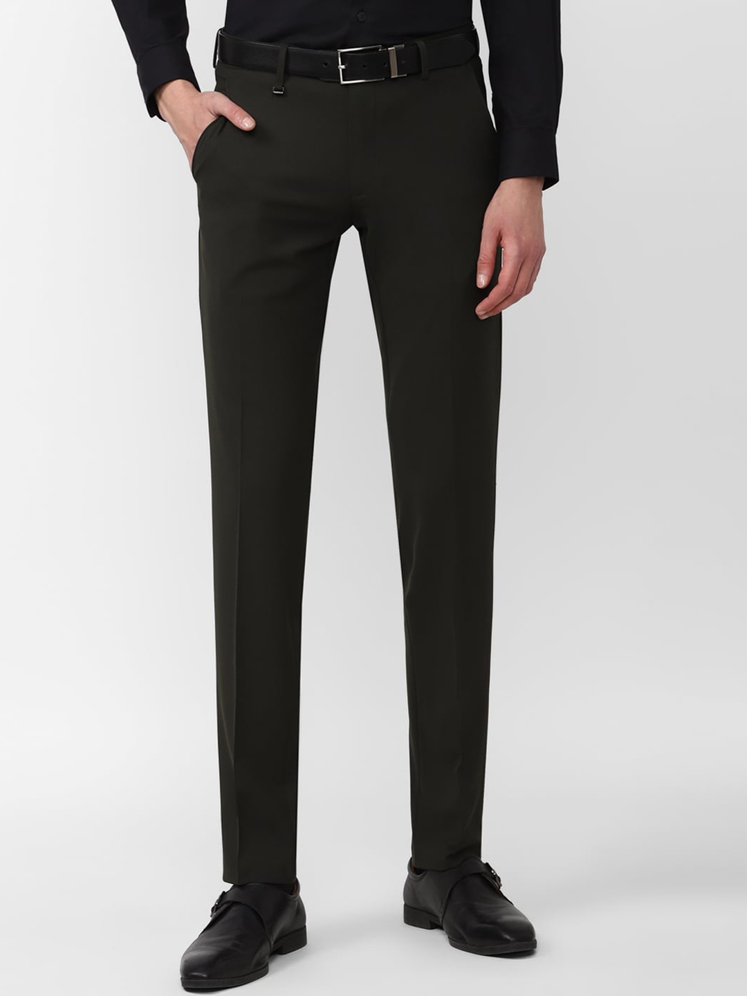 

Van Heusen Men Slim Fit Formal Trouser, Black