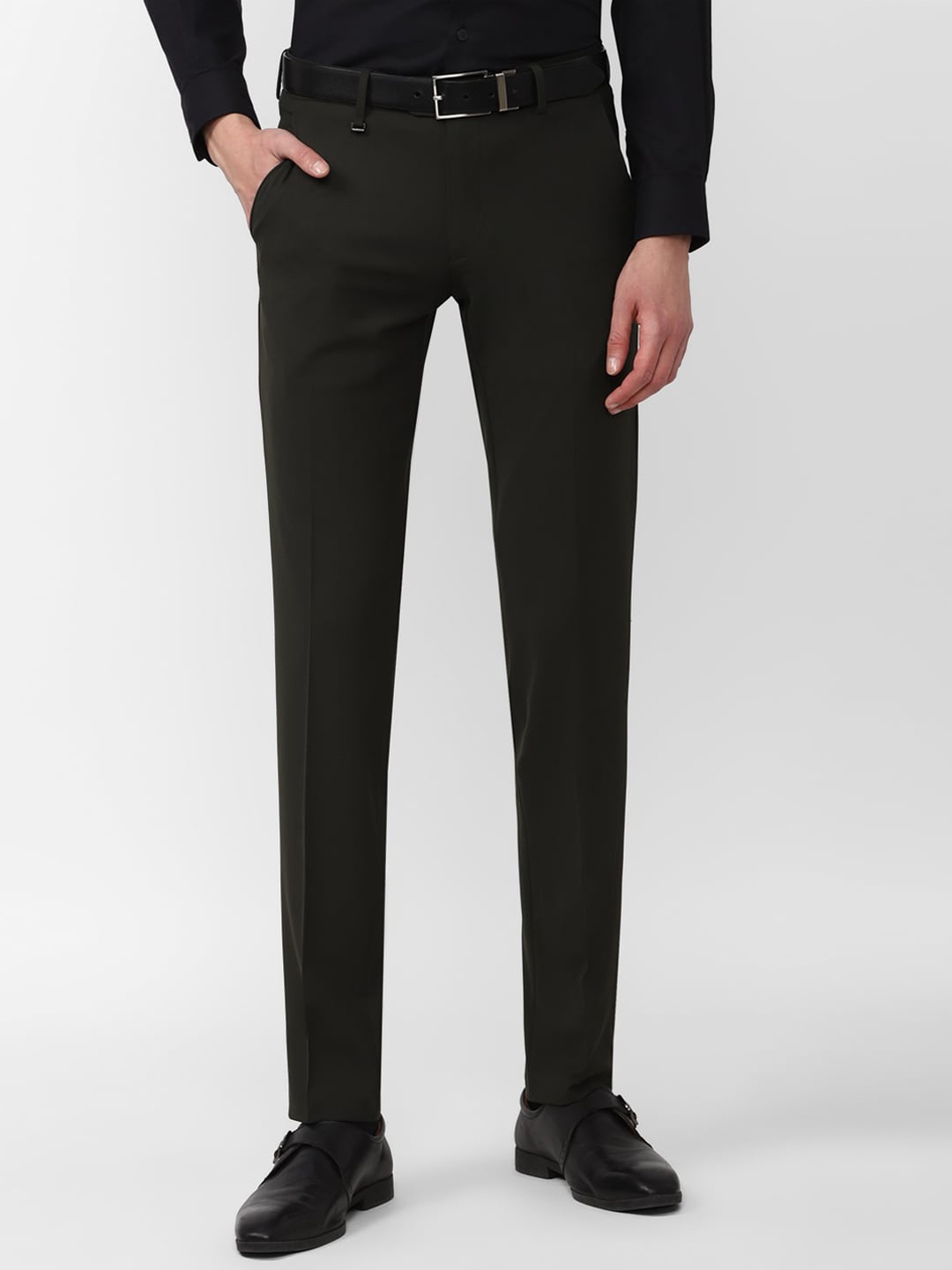 

Van Heusen Men Slim Fit Formal Trouser, Black