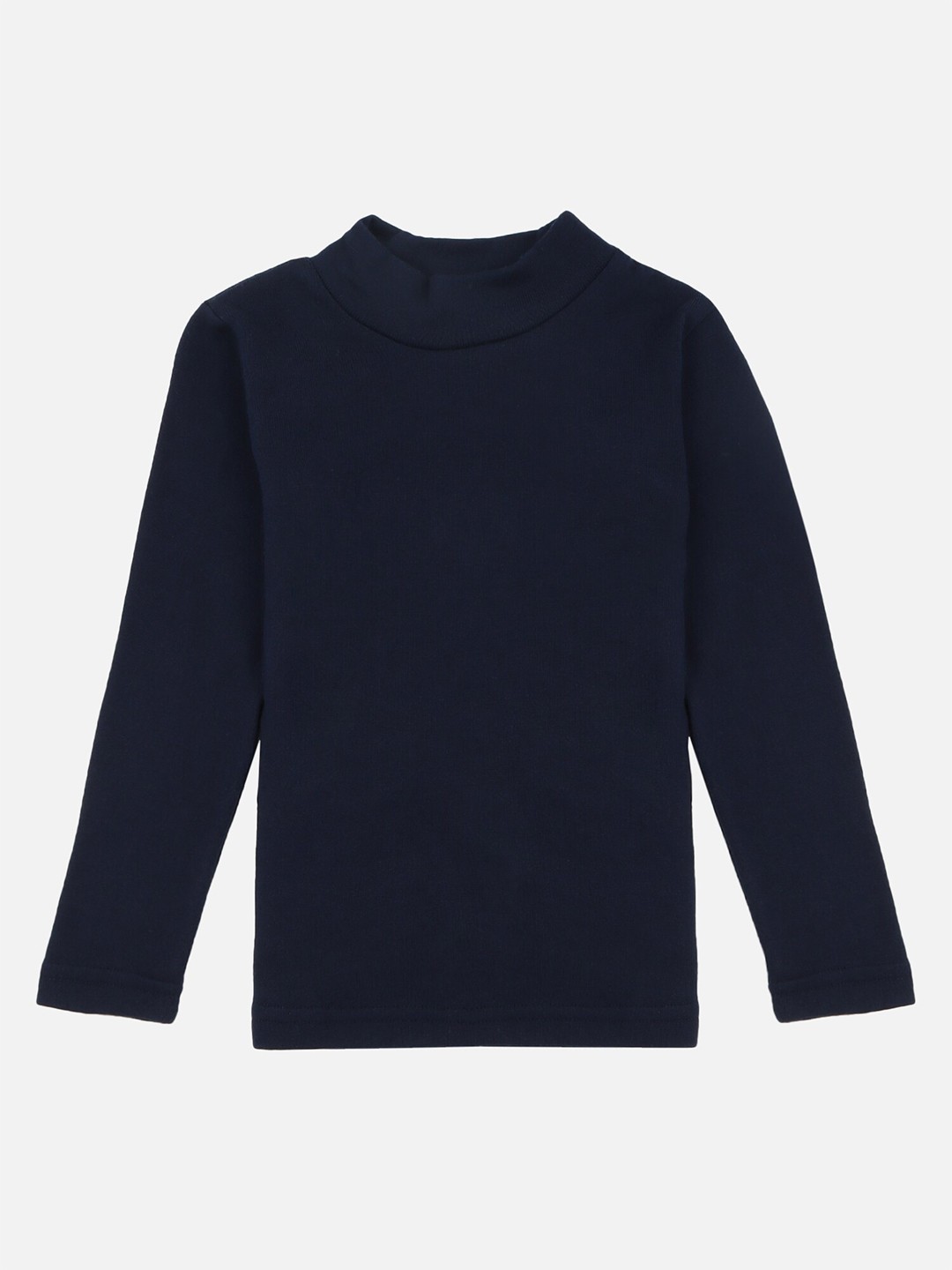 

Bodycare Kids Girls High Neck Cotton T-shirt, Navy blue