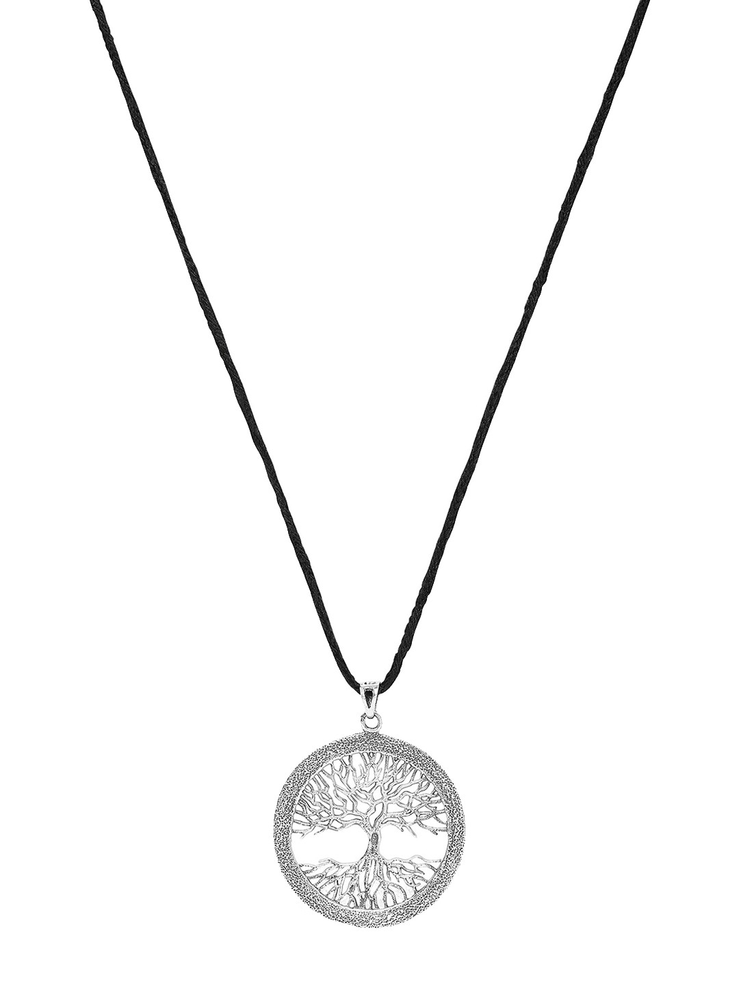 

ahilya 92.5 Sterling Silver & Silver-Plated Tree Of Life Pendant