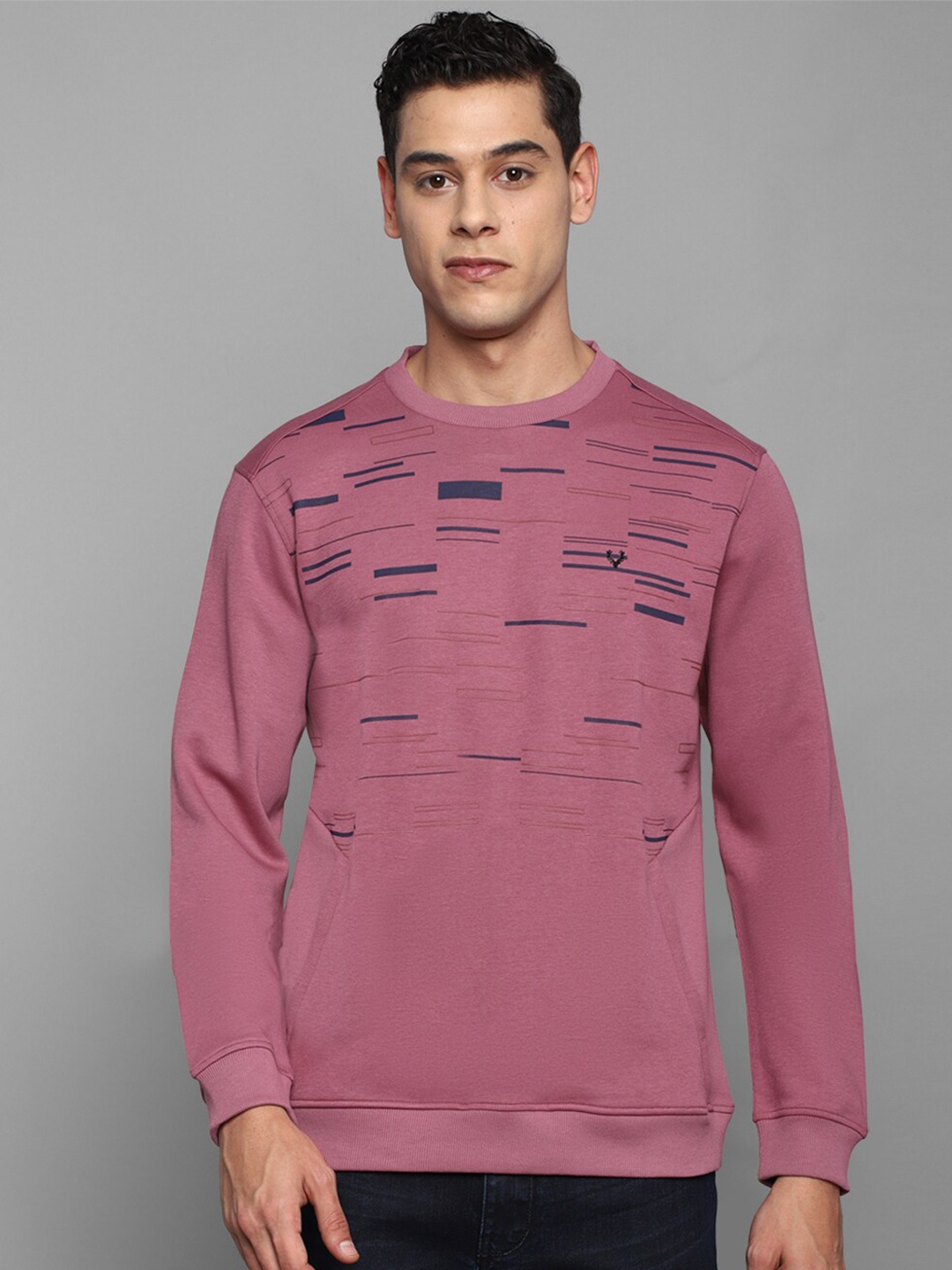 

Allen Solly Men Cotton Sweatshirt, Pink