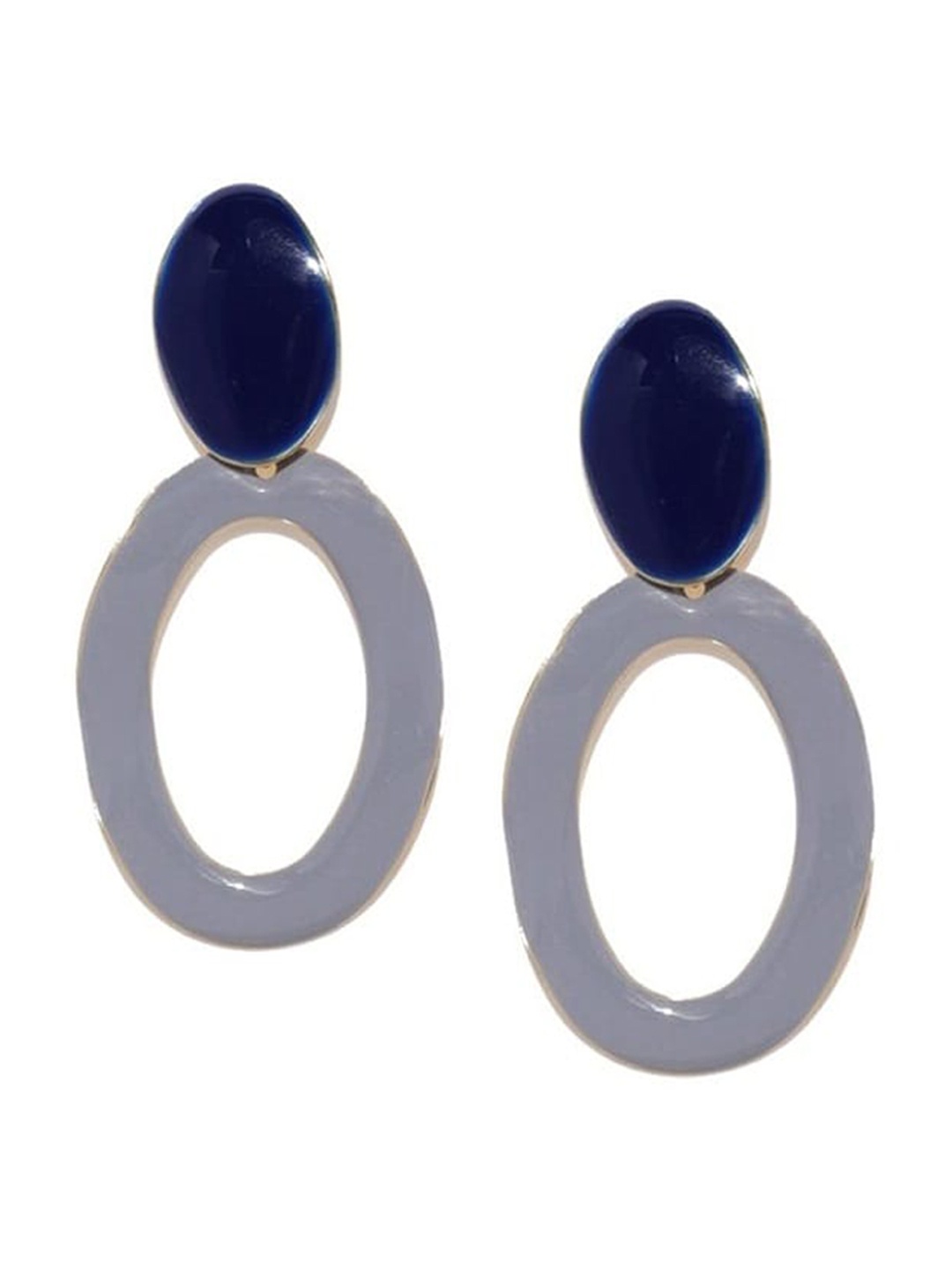 

Blisscovered Contemporary Drop Earrings, Blue