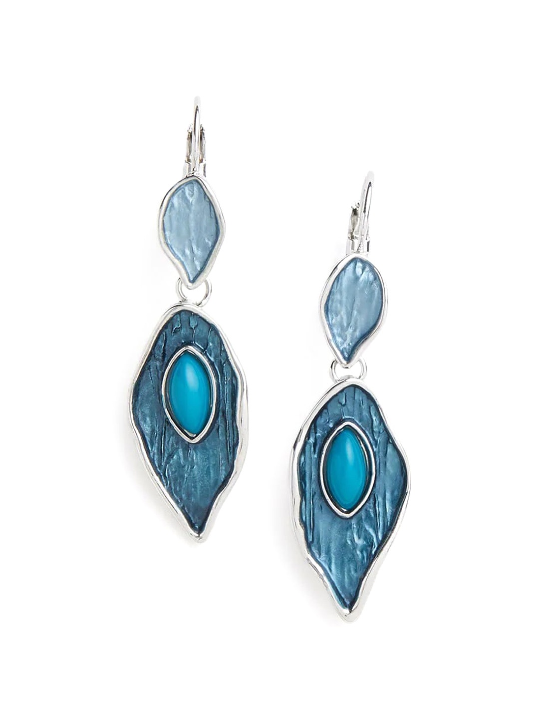 

Blisscovered Contemporary Drop Earrings, Turquoise blue