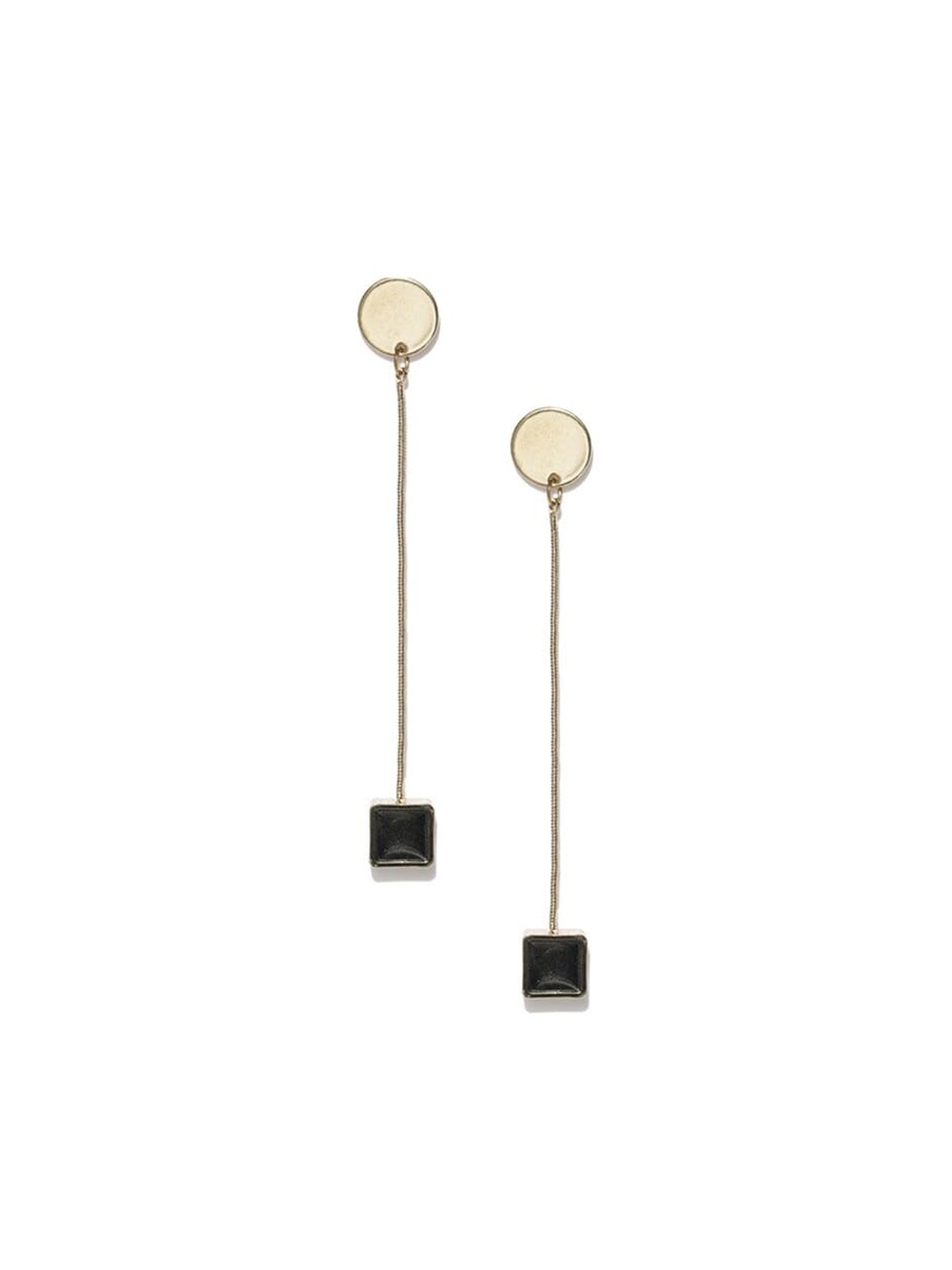 

Blisscovered Contemporary Drop Earrings, Black
