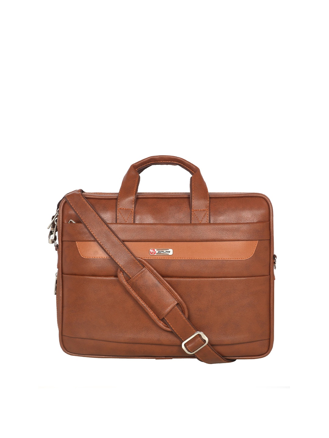 

ZIPLINE Solid Laptop Bag, Tan