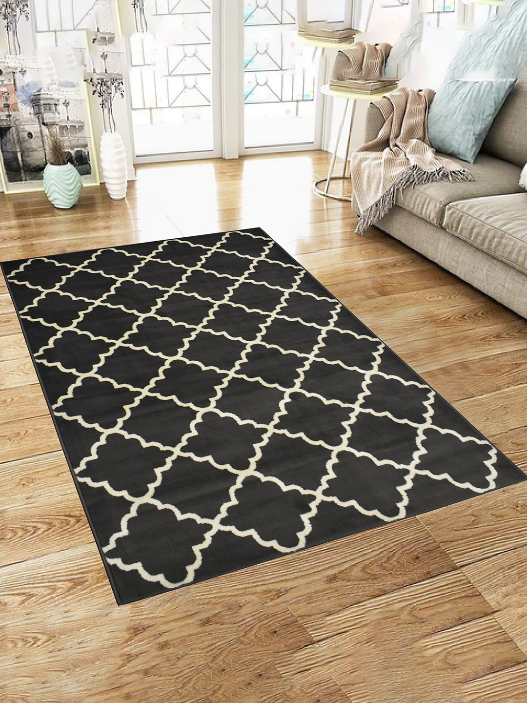 

Homitecture Geometric Pattern Anti-Skid Carpet, Grey