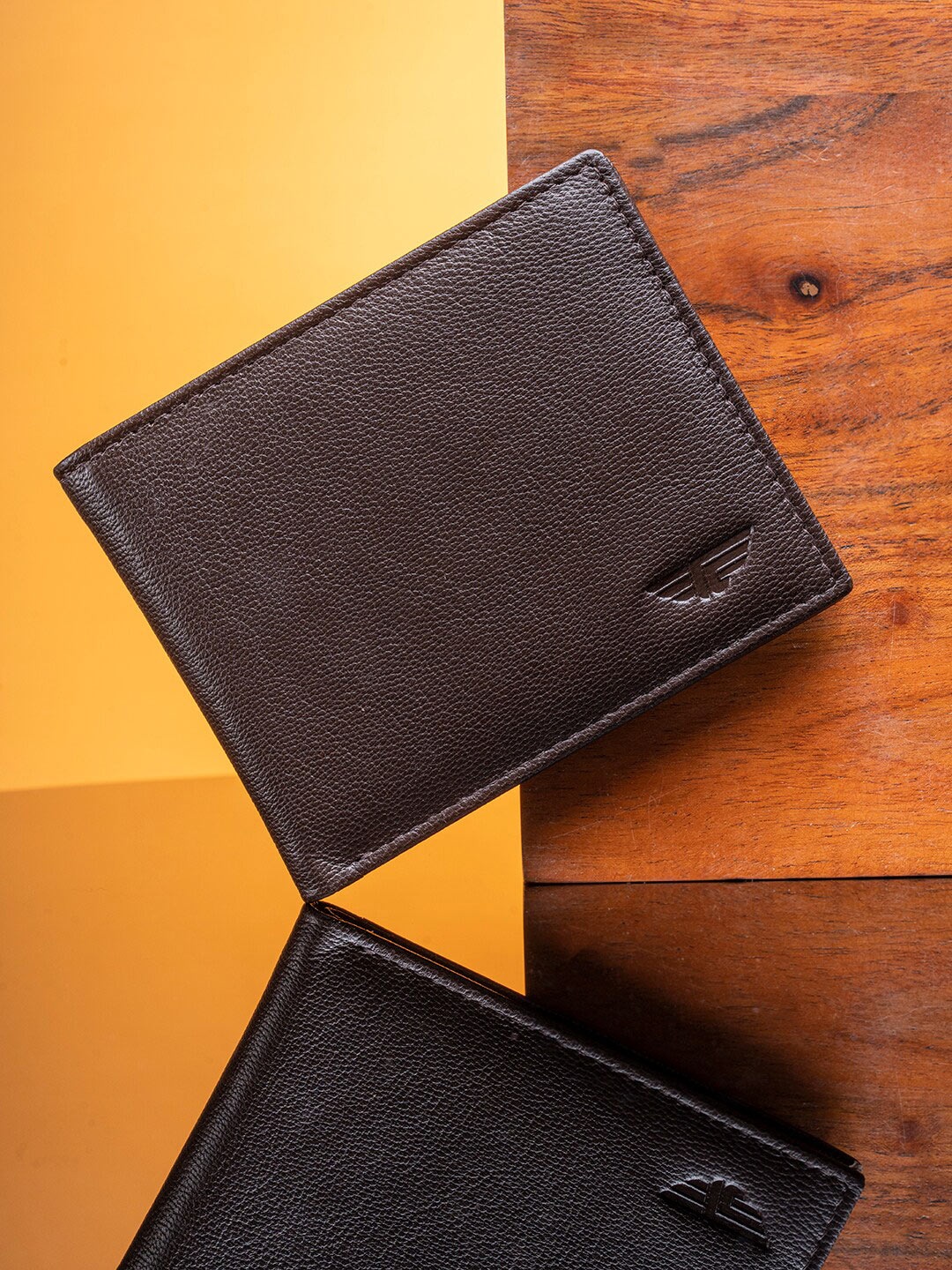 

Red Tape Men Leather Two Fold Wallet, Brown