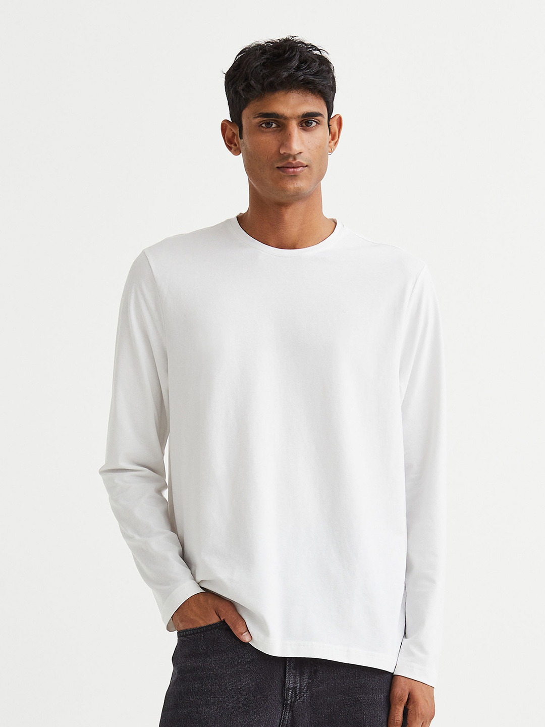 

H&M 3-Pack Slim Fit Jersey Tops, Black