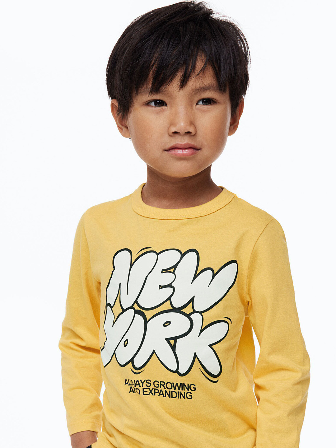 

H&M Boys Cotton Jersey Top, Yellow