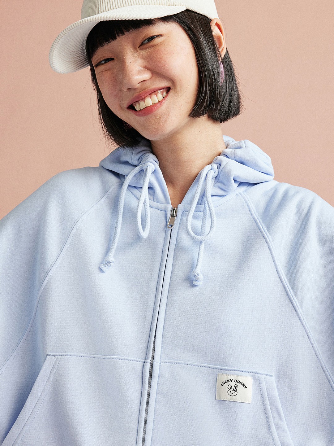 

H&M Women Oversized Zip-Through Hoodie, Blue