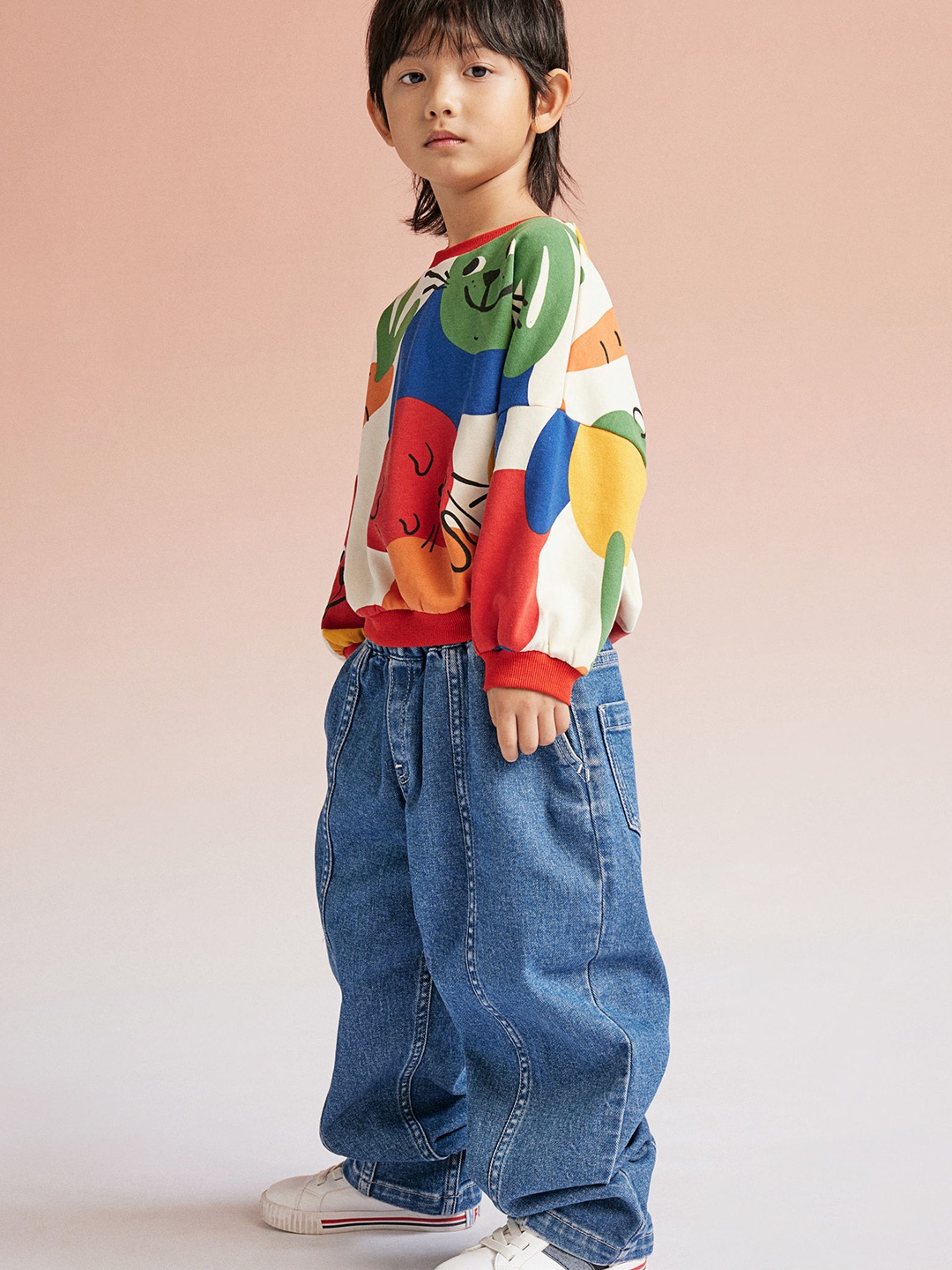 

H&M Boys Printed Sweatshirt, Multi
