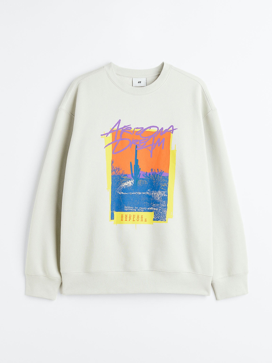 

H&M Men Relaxed Fit Sweatshirt, Beige