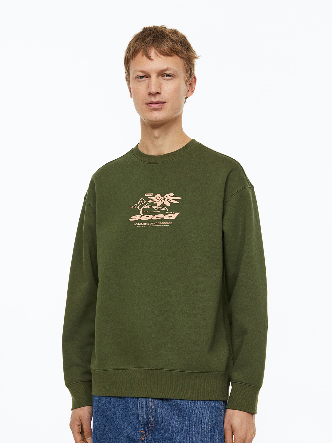 

H&M Men Relaxed Fit Sweatshirt, Green
