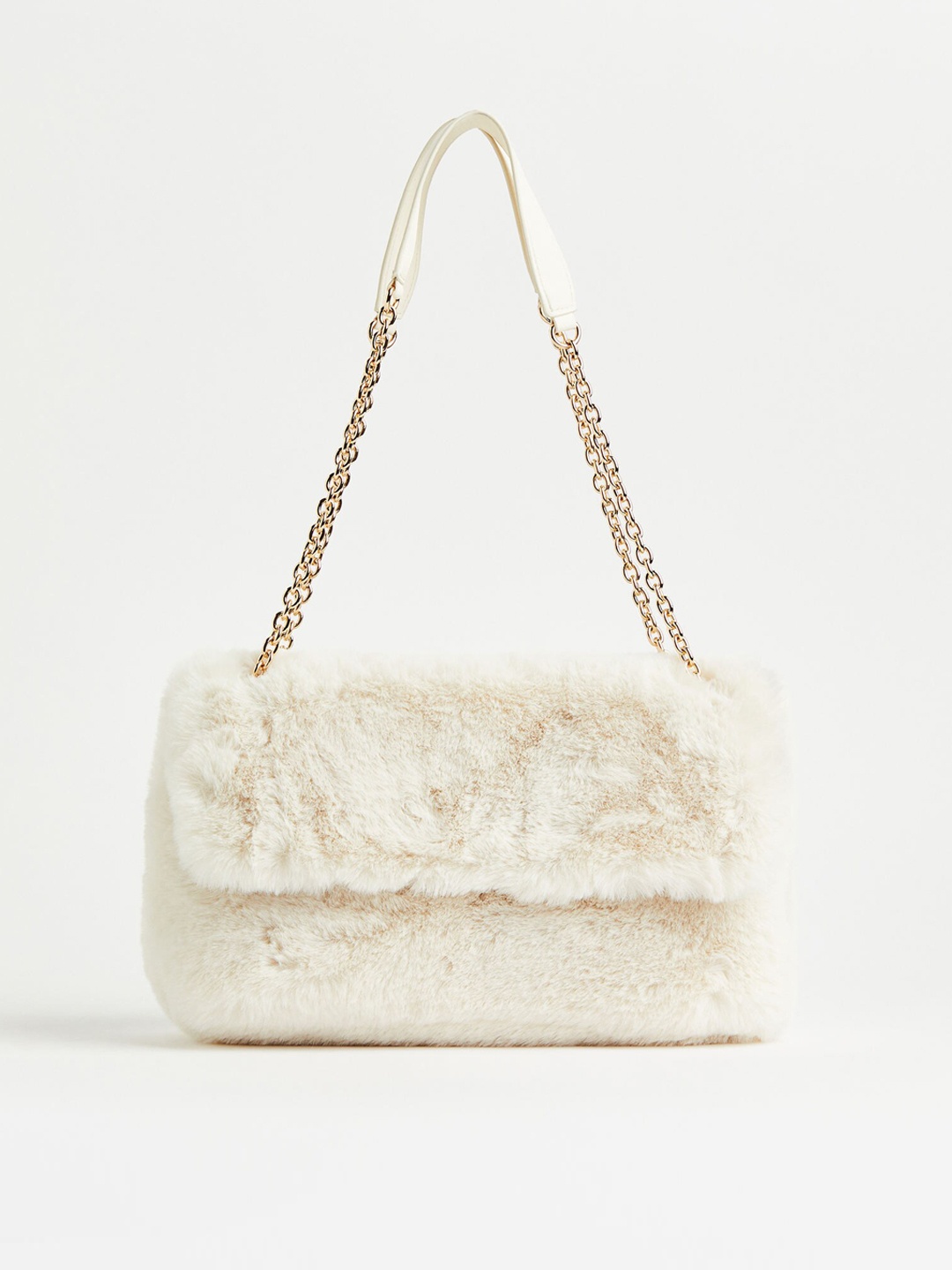 

H&M Women Quilted Shoulder Bag, Off white