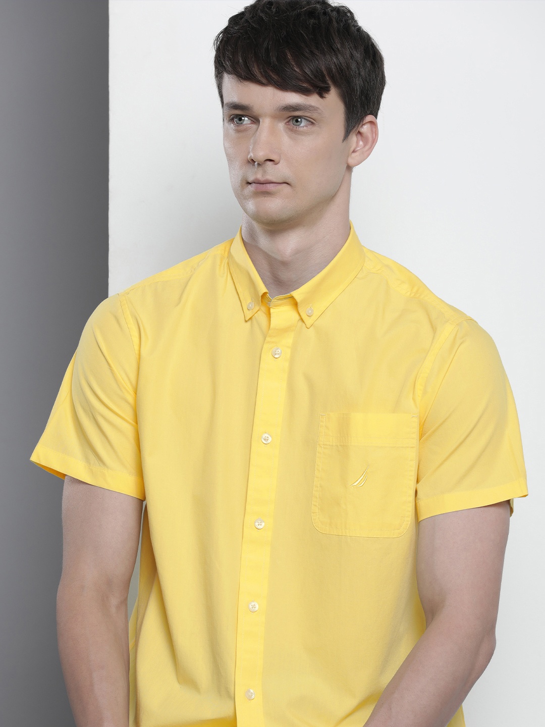 

Nautica Pure Cotton Classic Casual Shirt, Yellow